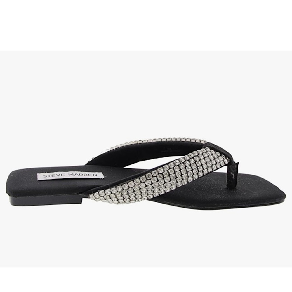 Steve Madden Silver Diva Flip-Flops
